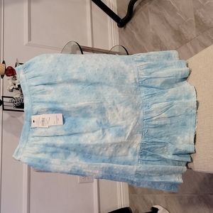 NWT Design 365 Blue Combo Skirt